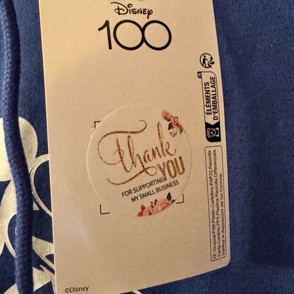 Sale! NWT Disney 100 Years  “Original & only Mickey” Hoodie Sweater - Picture 9 of 10